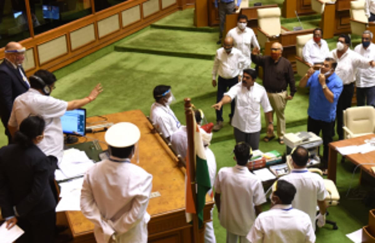 BJP equates Oppn protest,  walk out to ‘goondagardi’