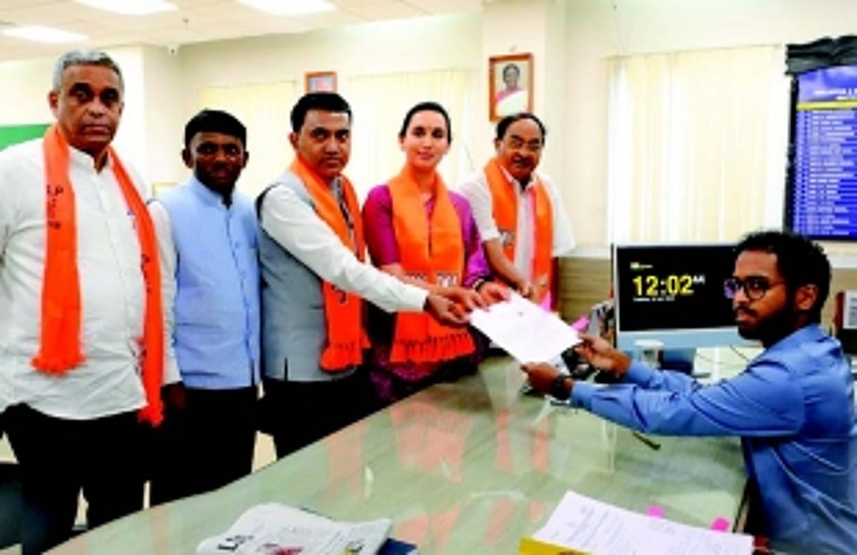 BJP’s Lok Sabha candidates  file nomination papers