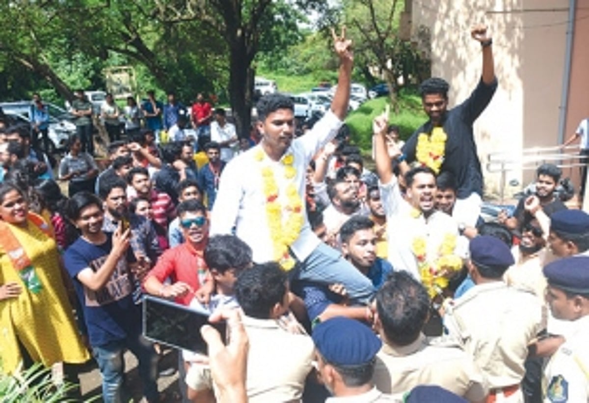 BJYM sweeps Goa University students council elections