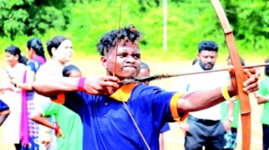 BULL’S EYE: Vanarmare youth showcase hidden talent,  excel in 12 games, including Archery, at Sports Melava