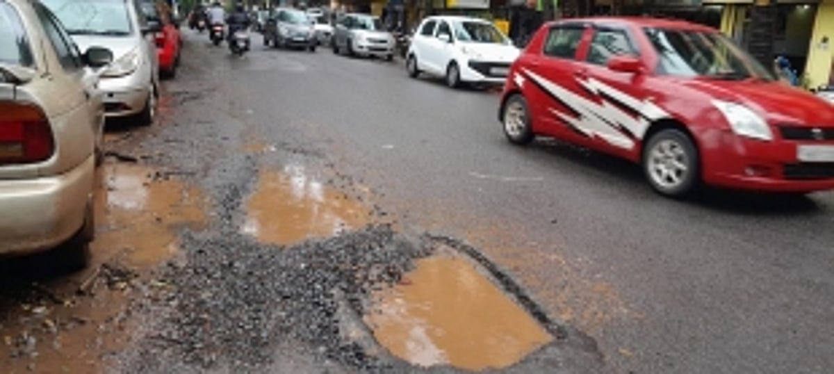Bad roads continues to haunt residents of Panjim, St Cruz & Taleigao