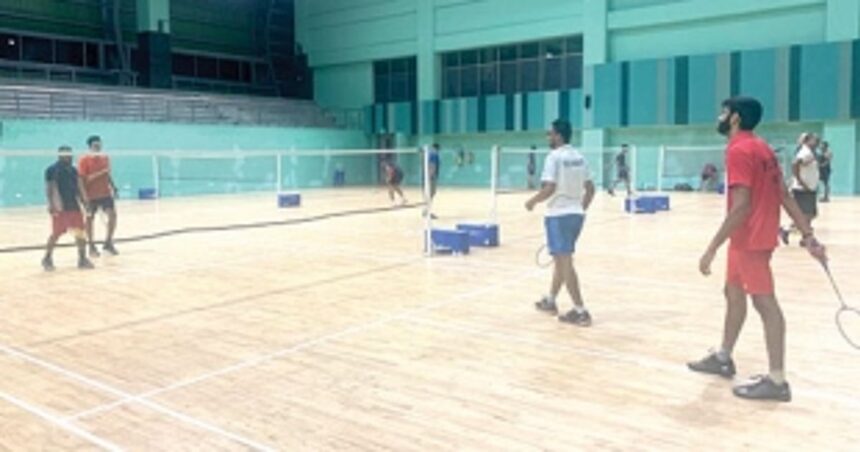 Badminton players resume training as Indoor sports complexes open up