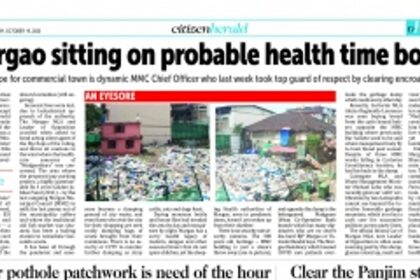 Baling of dry waste at Margao old fish market from today