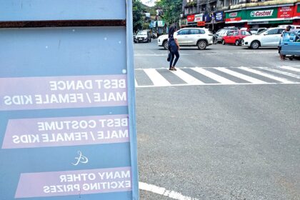Ban ground-level hoardings near pedestrian crossing