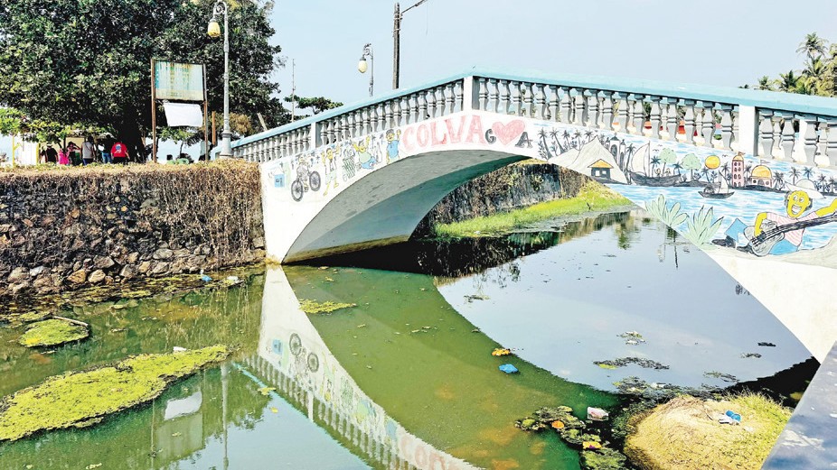 Beach-goers aghast as sewage sullies Colva Creek again