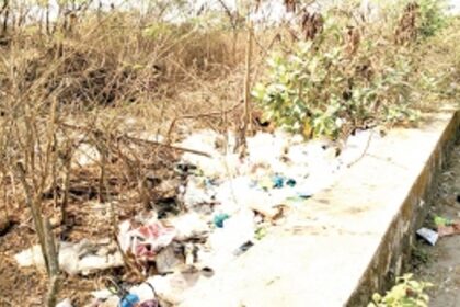 Beautified spots at Dhargalim  turn into garbage dump