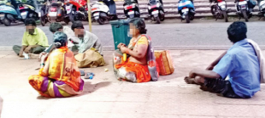 Beggars abound across South Goa, but only 57 booked in 10 months
