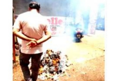 Benaulim Business Owner Booked Again for Illegal Dumping and Burning of Waste