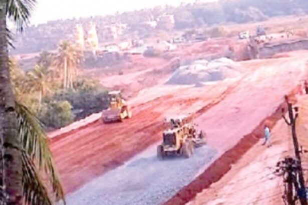 Benaulim locals stop mud-filling at low-lying areas for Western Bypass