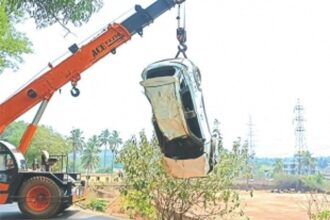 Bengaluru man killed, three injured after car falls off Highway at Tisk-Usgao