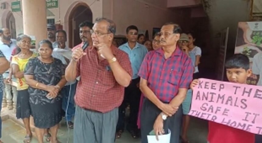 Betalbatim locals protest villa project over infra issues, water pollution fears