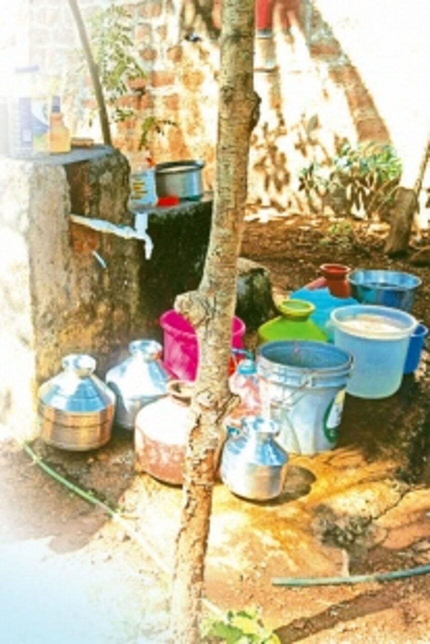 Bhati village locals long for regular supply of running water 1 Bhati village locals long for regular supply of running water