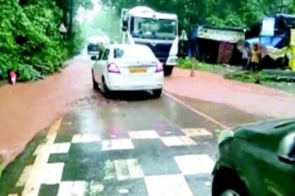 Bhoma village floods, locals blame gutters choked with mud due to repeated digging