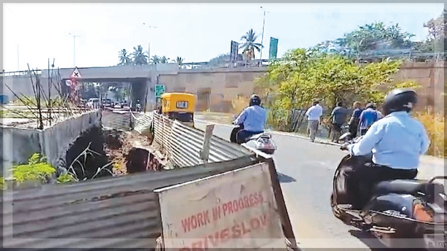 Biker Injured After Falling Into Incomplete Benaulim Culvert, Residents Demand Urgent Repairs