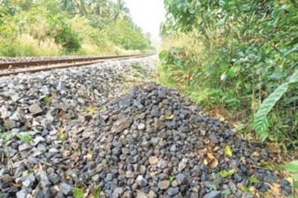 Black truth on the tracks: Herald picks up a kg of coal spilled from wagons in less than a minute