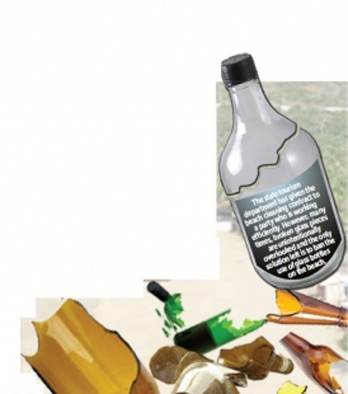 Bogmalo Sarpanch calls for  ban on glass bottles on beach