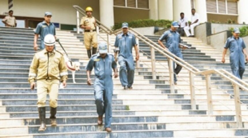 Bomb squad detects two explosives in mock drill 1 Bomb squad detects two explosives in mock drill