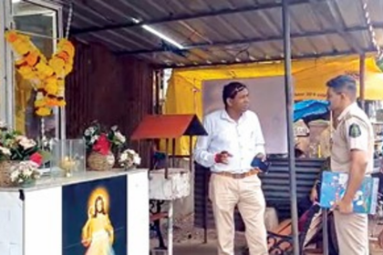 Borda in Shock: Donation Box at Our Lady of Vailankanni Statue Broken Open, Cash Stolen; Police Probe Underway