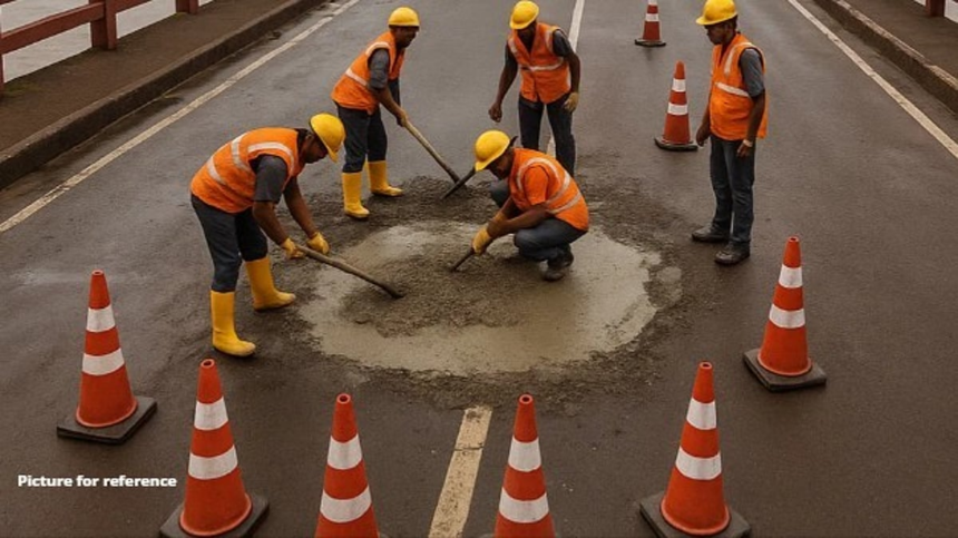 Borim Bridge Undergoes Temporary Repairs to Ease Monsoon Woes 1 Borim Bridge Undergoes Temporary Repairs to Ease Monsoon Woes
