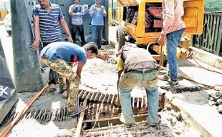 Borim Bridge repair work begins