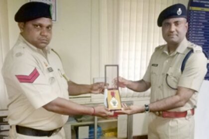 Bravery award for  Curchorem constable