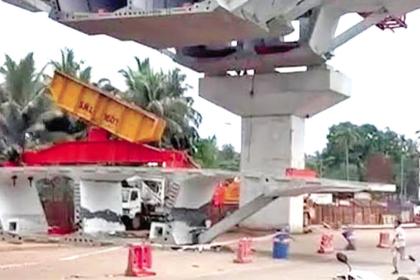 Bridge Collapse Near Guirim Junction Causes Traffic Chaos on Mapusa-Panjim Route