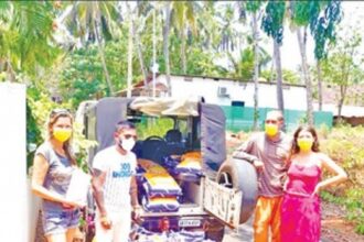 British expat and team come to the rescue  of labourers, stray dogs in Canacona