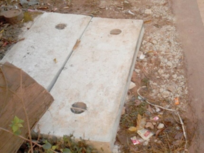 Broken slab replaced after Citizen Herald report 1 Broken slab replaced after Citizen Herald report
