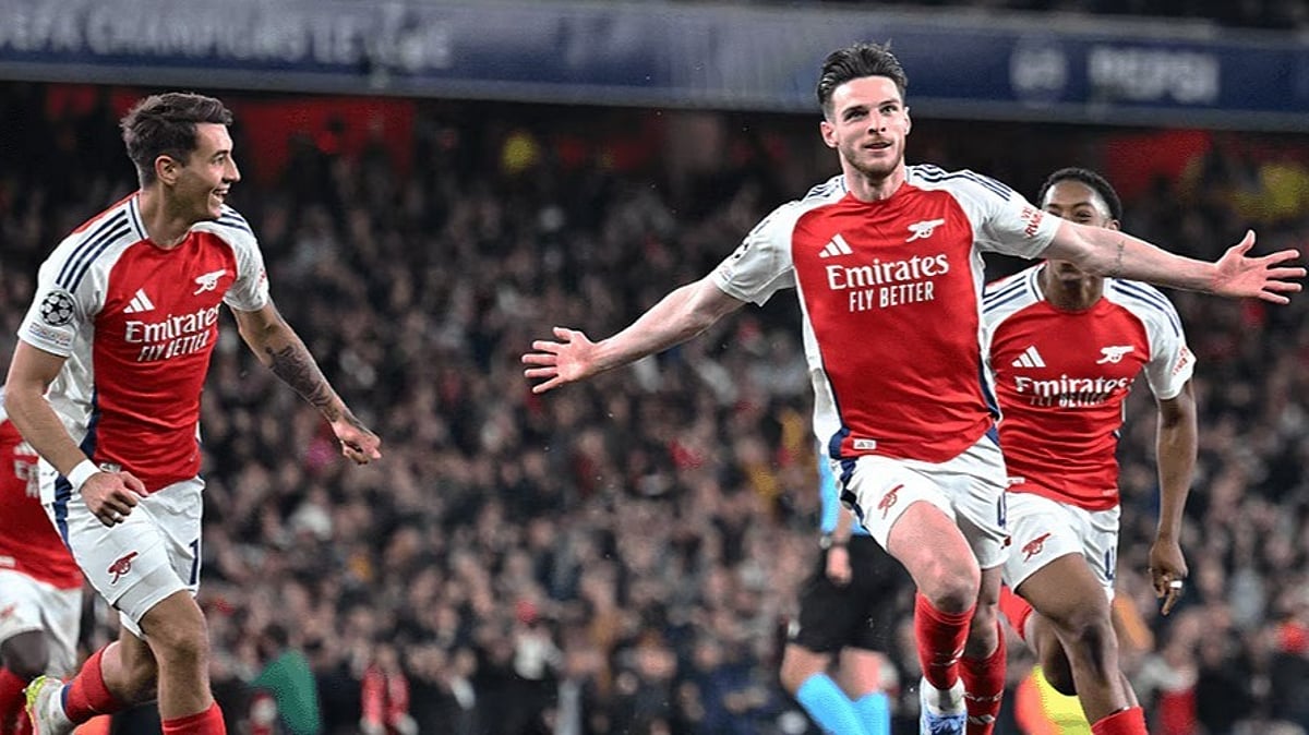 Bukayo Saka and Gabriel Martinelli star as Arsenal thump Spanish giants Real Madrid in Champions League quarterfinal