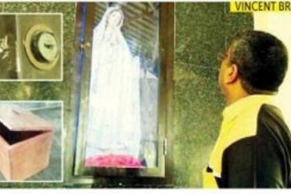 Burglars loot Bambolim shrine of gold items, cash