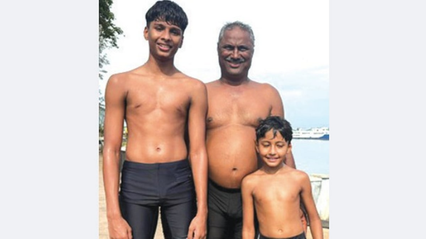 Burhanuddin Haaziq, 9, Swims Across Mandovi River, Proving Disability Is No Barrier 1 Burhanuddin Haaziq, 9, Swims Across Mandovi River, Proving Disability Is No Barrier