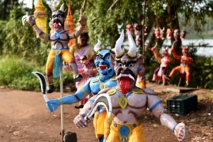 Burning the narkasura is fine, but the demon of noise pollution is not