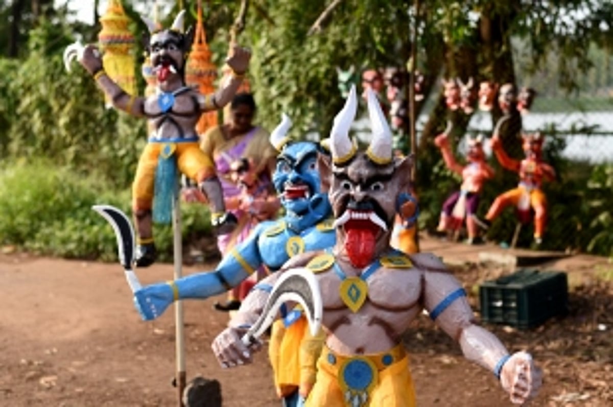 Burning the narkasura is fine, but the demon of noise pollution is not