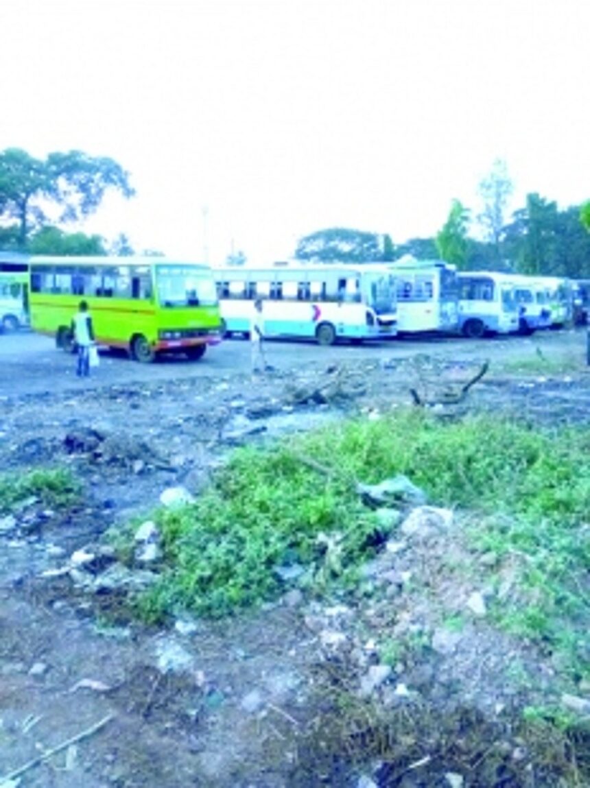 Bus stand — open toilet or a cowshed?