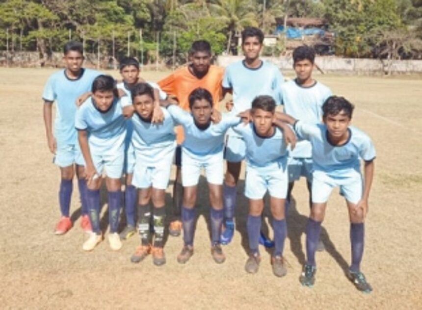 CAC Cansaulim win Mormugao Zone GFA U-14 League 1 CAC Cansaulim win Mormugao Zone GFA U-14 League