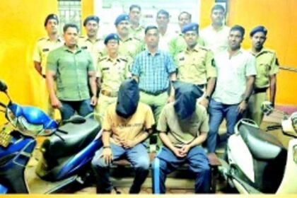 CAUGHT IN THE ACT: National level snooker player, accomplice held for burglaries, two-wheeler thefts