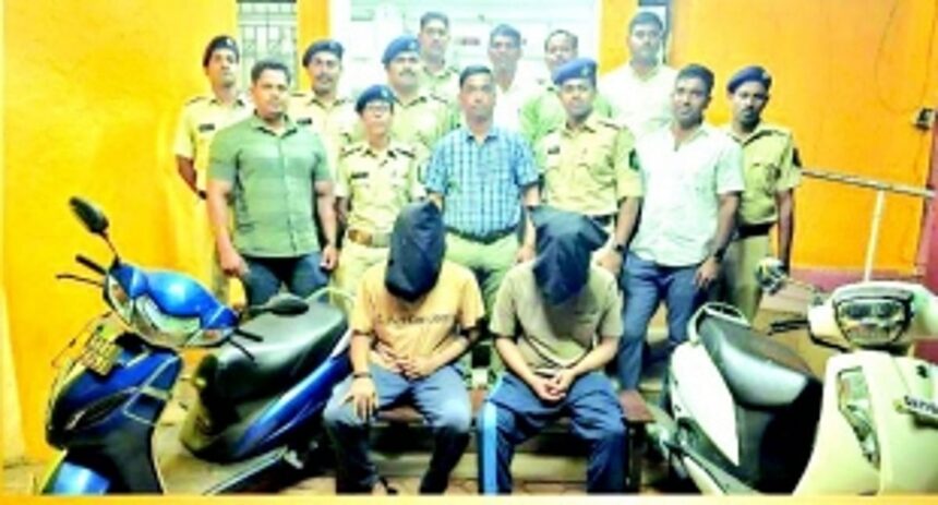 CAUGHT IN THE ACT: National level snooker player, accomplice held for burglaries, two-wheeler thefts