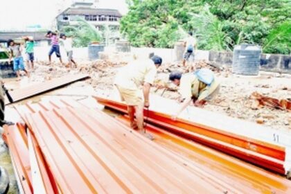 CCP demolishes illegal room built on Sushila building terrace