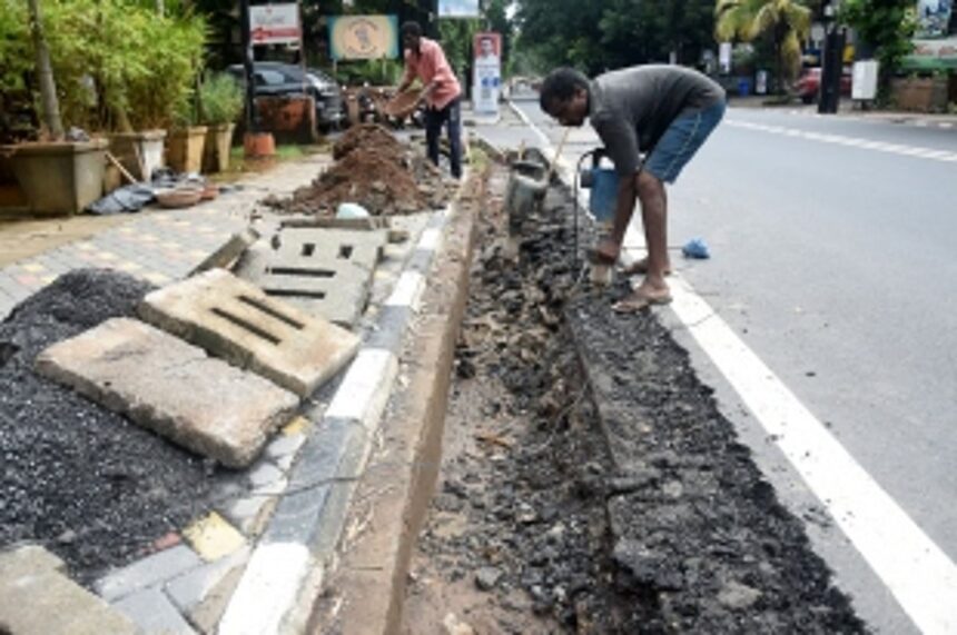 CCP desilts choked drains at St Mary’s Colony  in Miramar to resolve waterlogging issue
