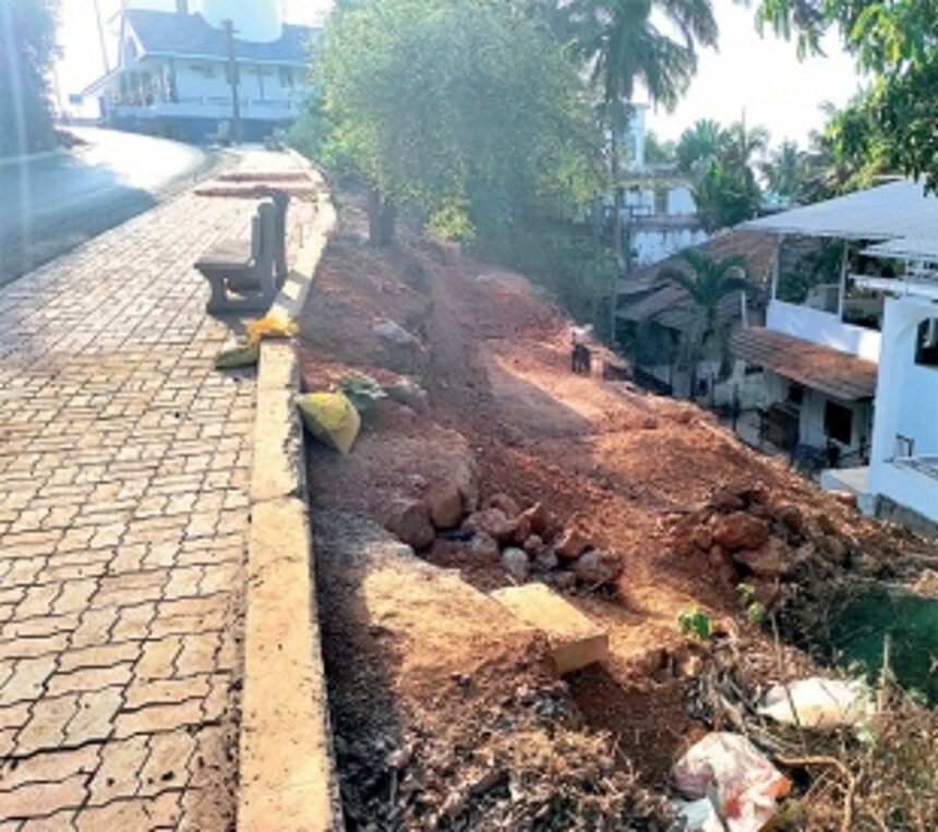 CCP issues stop work order against  illegal hill-cutting at Ribandar