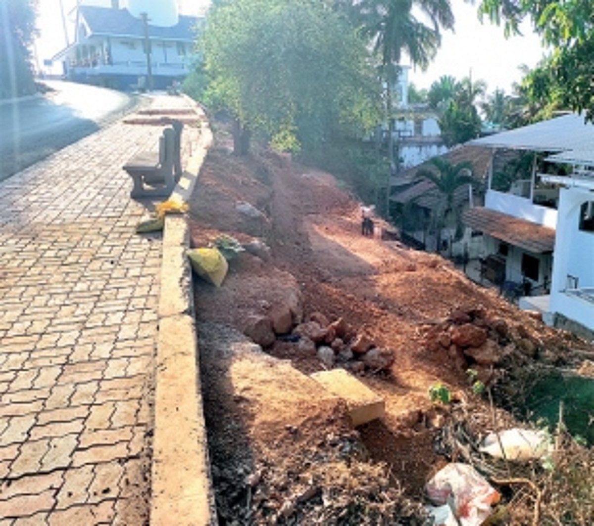 CCP issues stop work order against  illegal hill-cutting at Ribandar