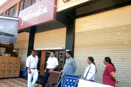 CCTV captures footage  inside Fabindia trial room