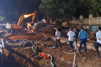 CEO Sanjit Rodrigues inspects Caculo mall stretch; work to be completed on June 10th