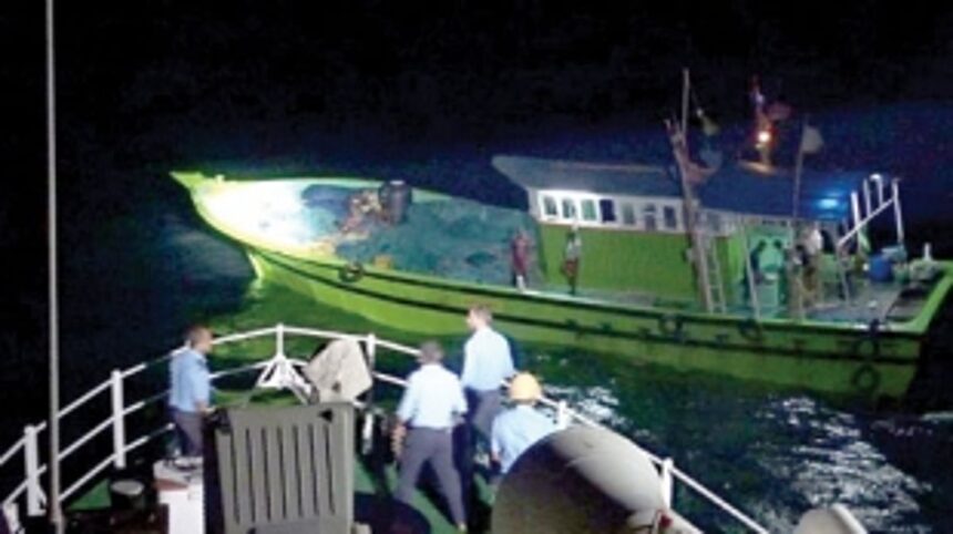CG rescues 14 fishermen from flooded boat 1 CG rescues 14 fishermen from flooded boat