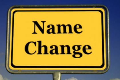 CHANGING OF NAMES