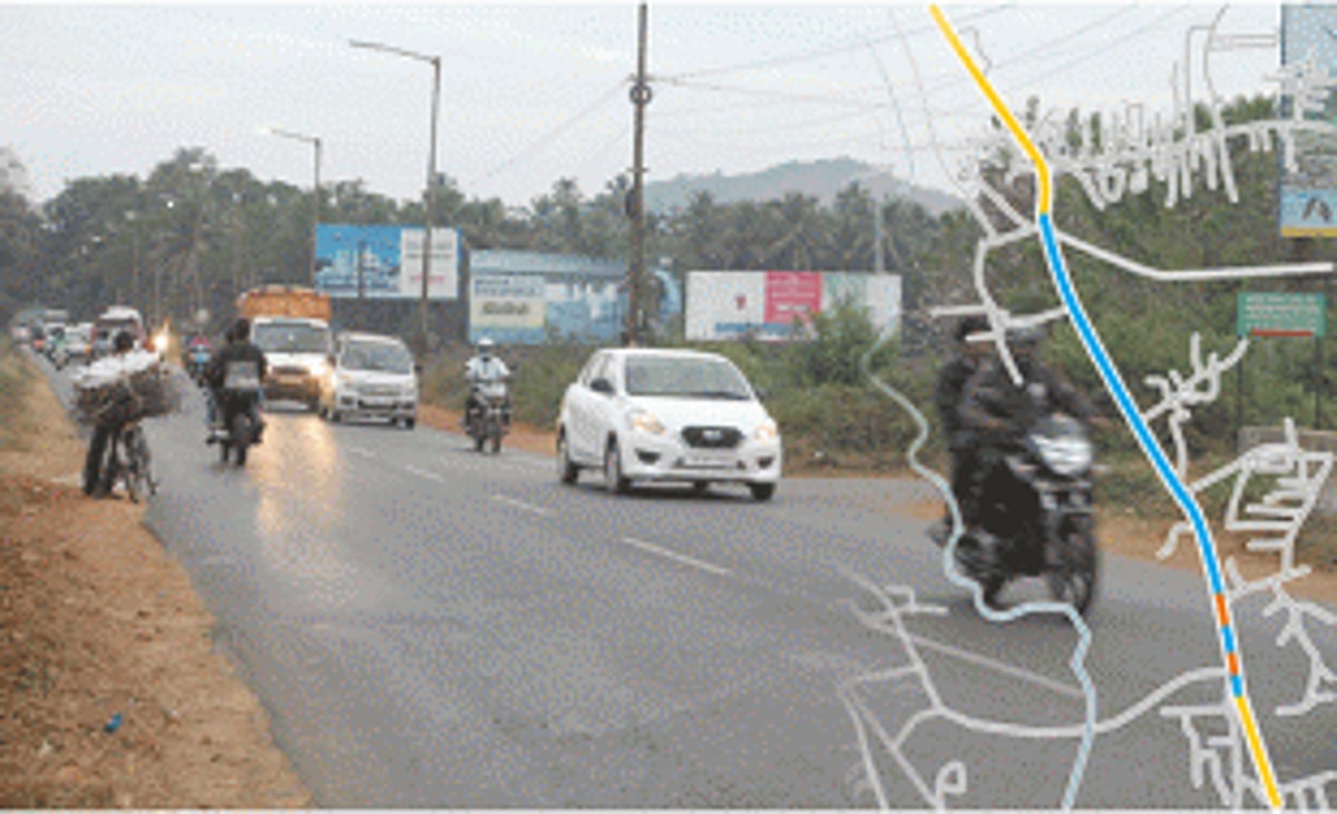 CHOKE-A-BLOCK, on Margao-Nuvem stretch of NH 17