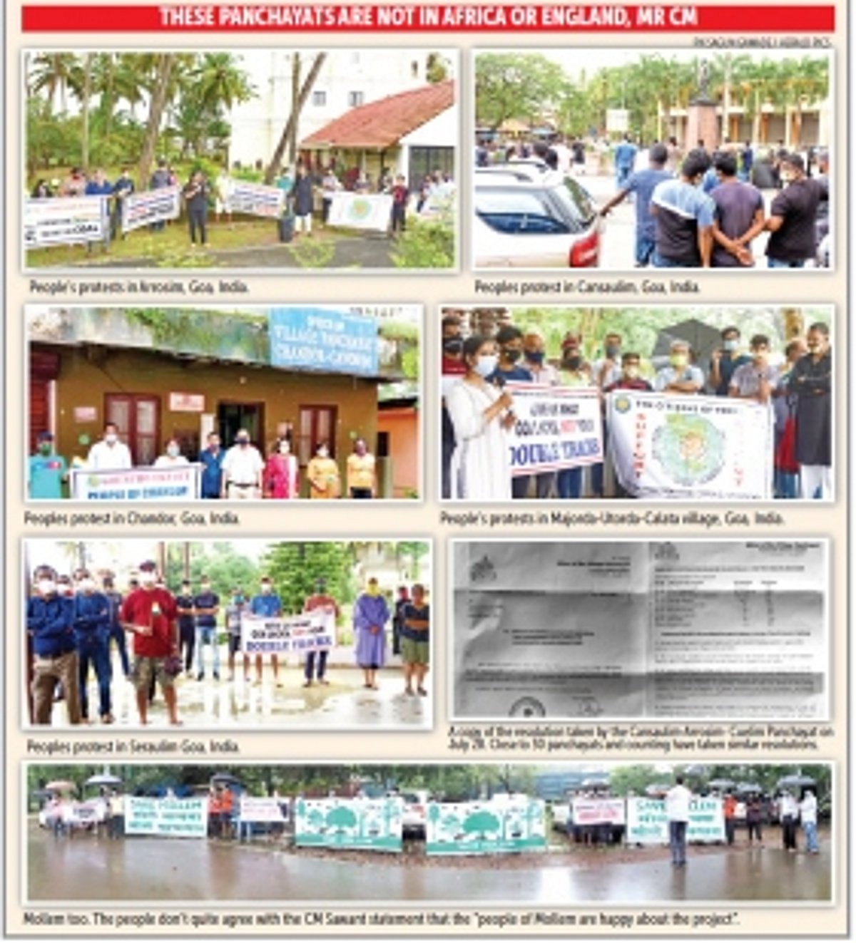 CM Pramod Sawant on the people’s movement against the three projects