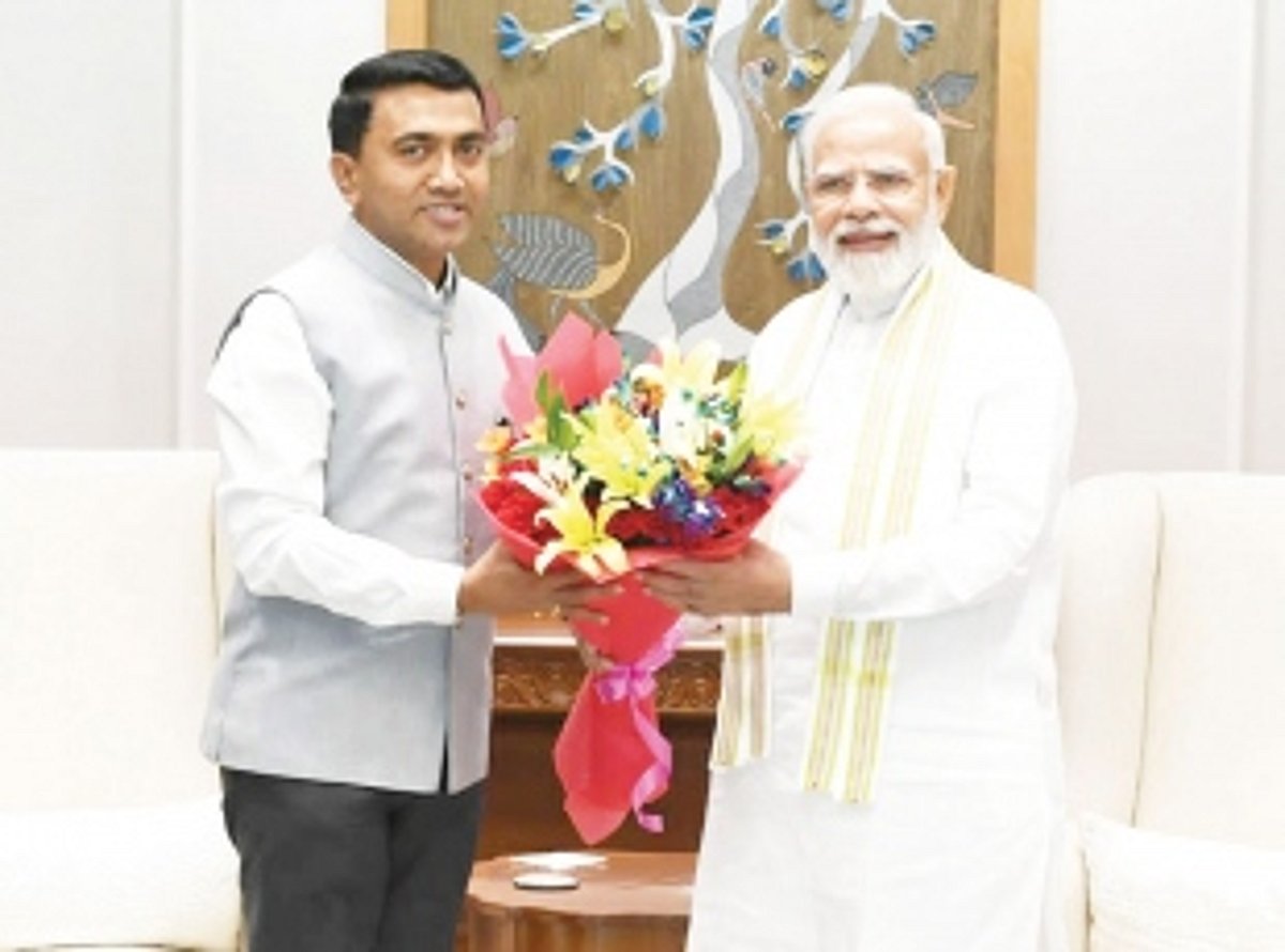 CM Sawant calls on PM Modi in Delhi