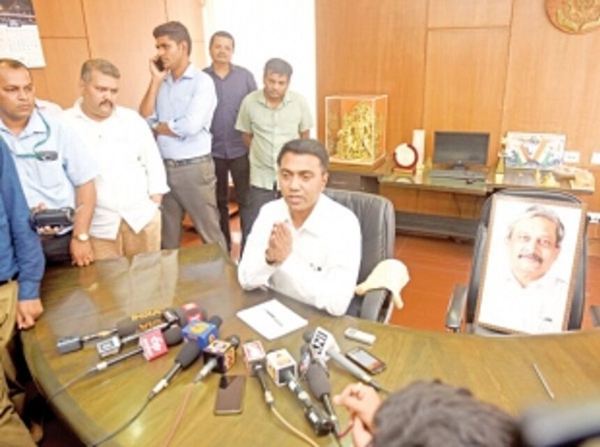 CM Sawant takes charge