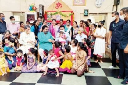 CM celebrates Diwali, Bhaubeej at an orphanage
